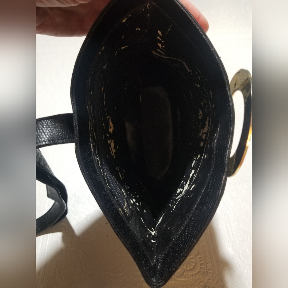 Celine Black Leather Bucket Bag - Picture 7 of 7